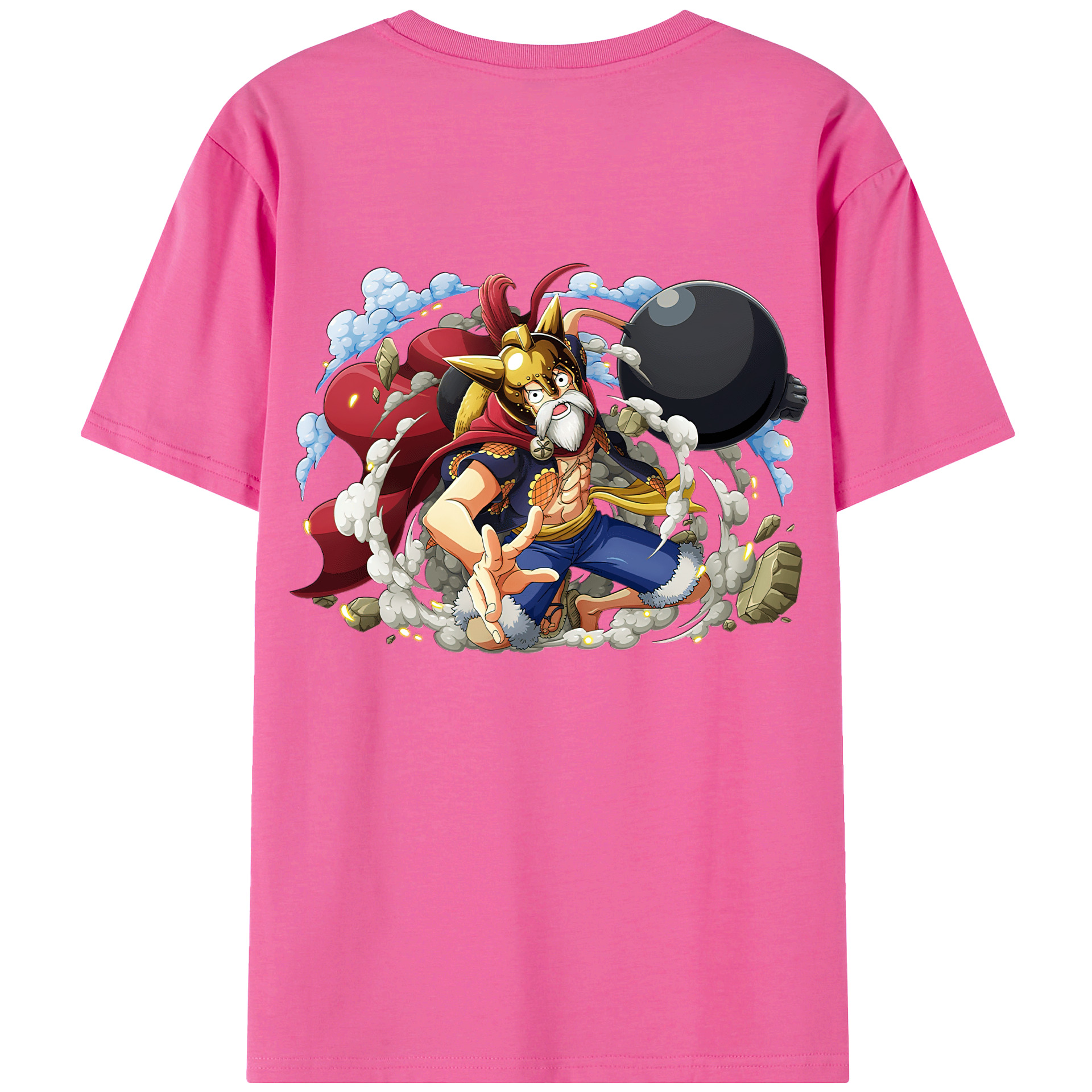 ワンピース モンキー・D・ルフィ ONE PIECE Monkey D. Luffy レディース半袖Tシャツ(バックプリント)